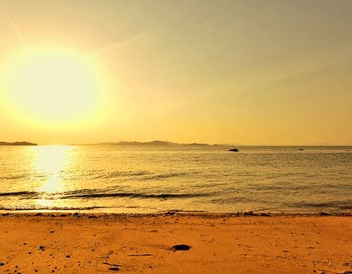 当ホテルの裏手に粟井坂の海岸があります。