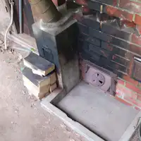 五右衛門風呂焚口