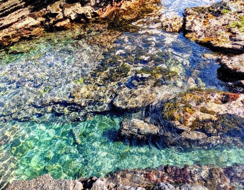 目の前のビーチ