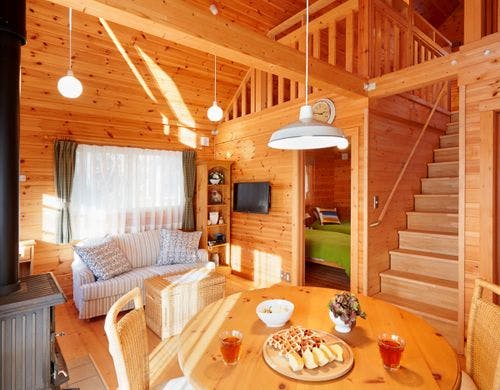 スタンダードログハウス リビング一例