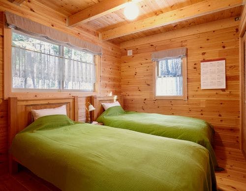 スタンダードログハウス 寝室一例