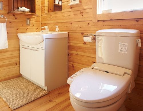 スタンダードログハウス 洗面一例
