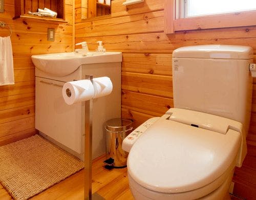 スタンダードログハウス 洗面一例