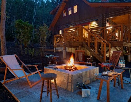 グランドヴィラ 客室専用焚火スペース一例