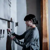 オプションで樽ビールを注文できます。