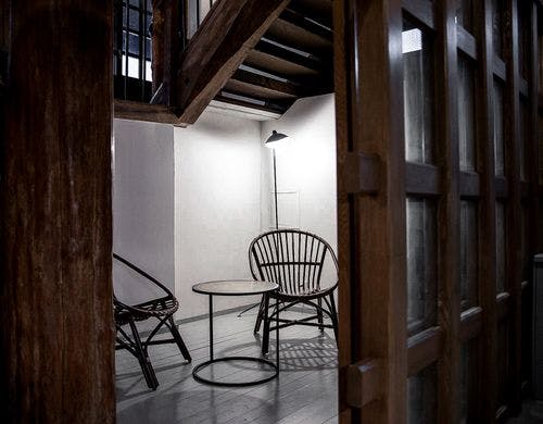 地下1階はシアタールームとなっています。