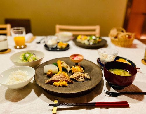 金ノ三寸でのスベシャルな朝食