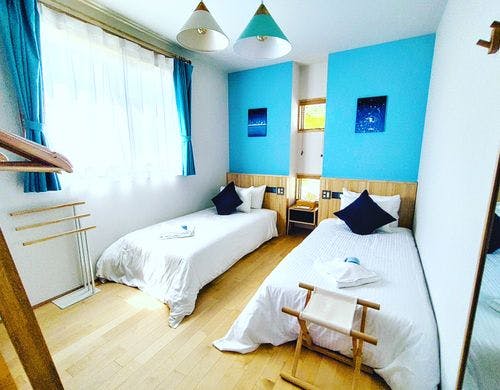 ヴィラ「海」のツイン寝室