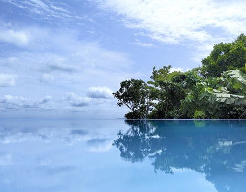 プールからの景色