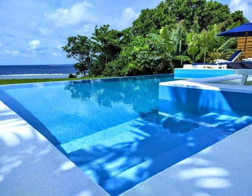 ヤシの木の日陰が綺麗！