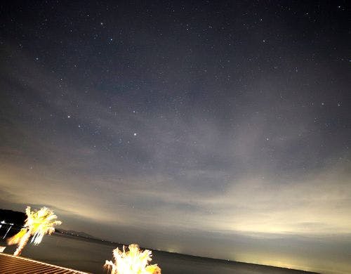 テラスからの夜空