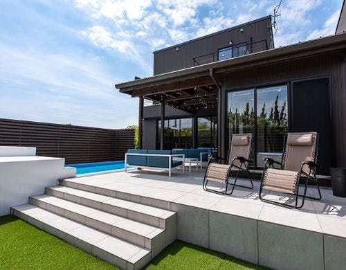 サウナの後は外気浴