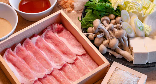 茶美豚と島野菜のしゃぶしゃぶプラン(2食付)
