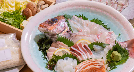 【淡路島の海の恵み】鯛しゃぶ&地魚のお造り 海の幸堪能プラン