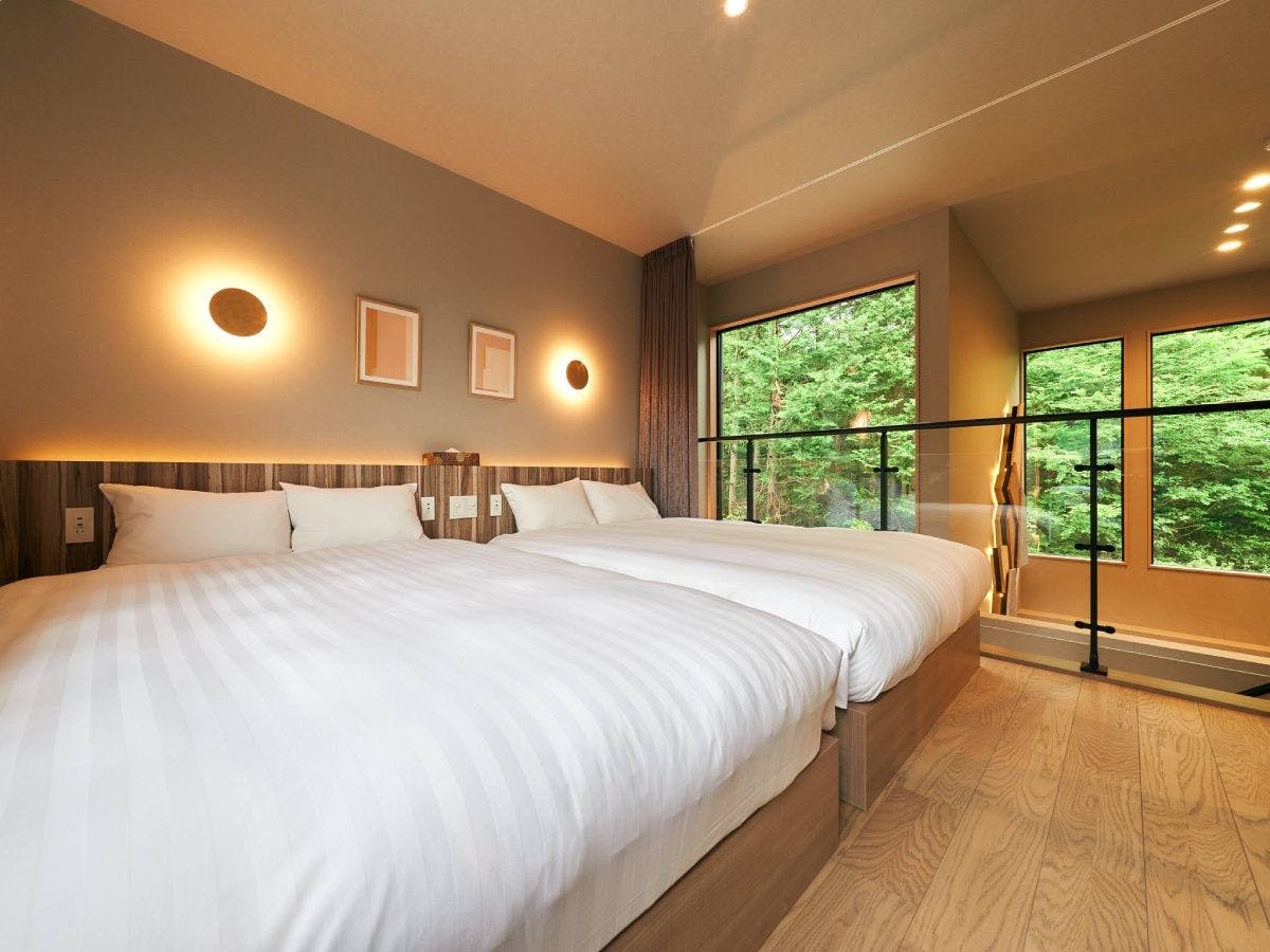 Rakuten STAY VILLA 箱根仙石原の北館N105・N106の寝室