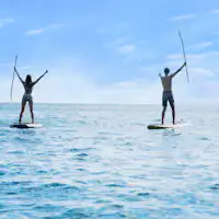 เล่นน้ำทะเล SUP