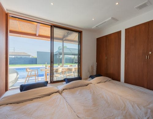 1階和室には、布団2組ご用意しております。