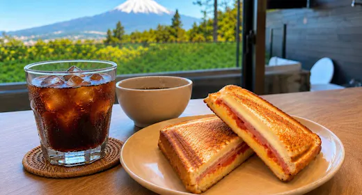 【朝食付き】富士山を眺めるテラスモーニングプラン~国産ヒノキバレルサウナ付き~