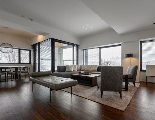 ２ベッドルームペントハウス　リビング