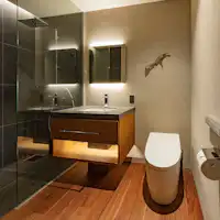 Toilet dan area wastafel