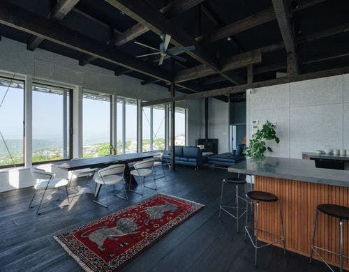 大型犬でも十分な広さと絶景ビュー