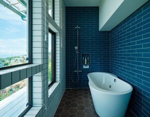 バスルームからも絶景（ブラインド有）