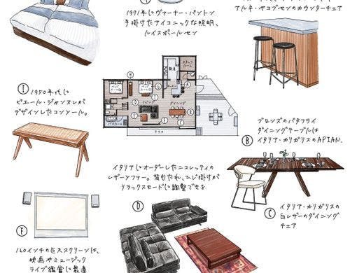 オーナー自らセレクトした上質な家具