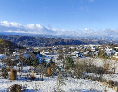 冬の窓からの景色