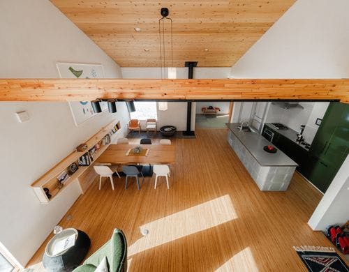 上から見たリビング