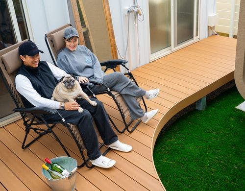 ペット連れもOKのプライベートサウナ