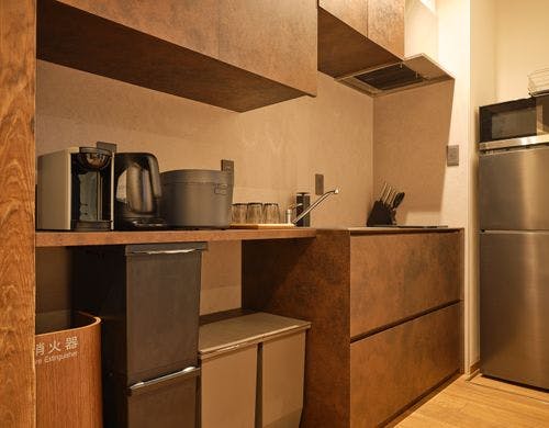 キッチンも充実！長期滞在にぴったりです！