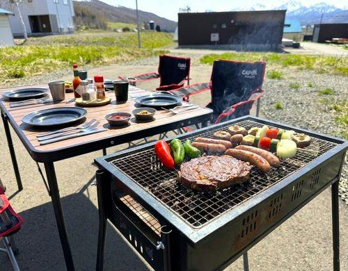 炭火で楽しむBBQ