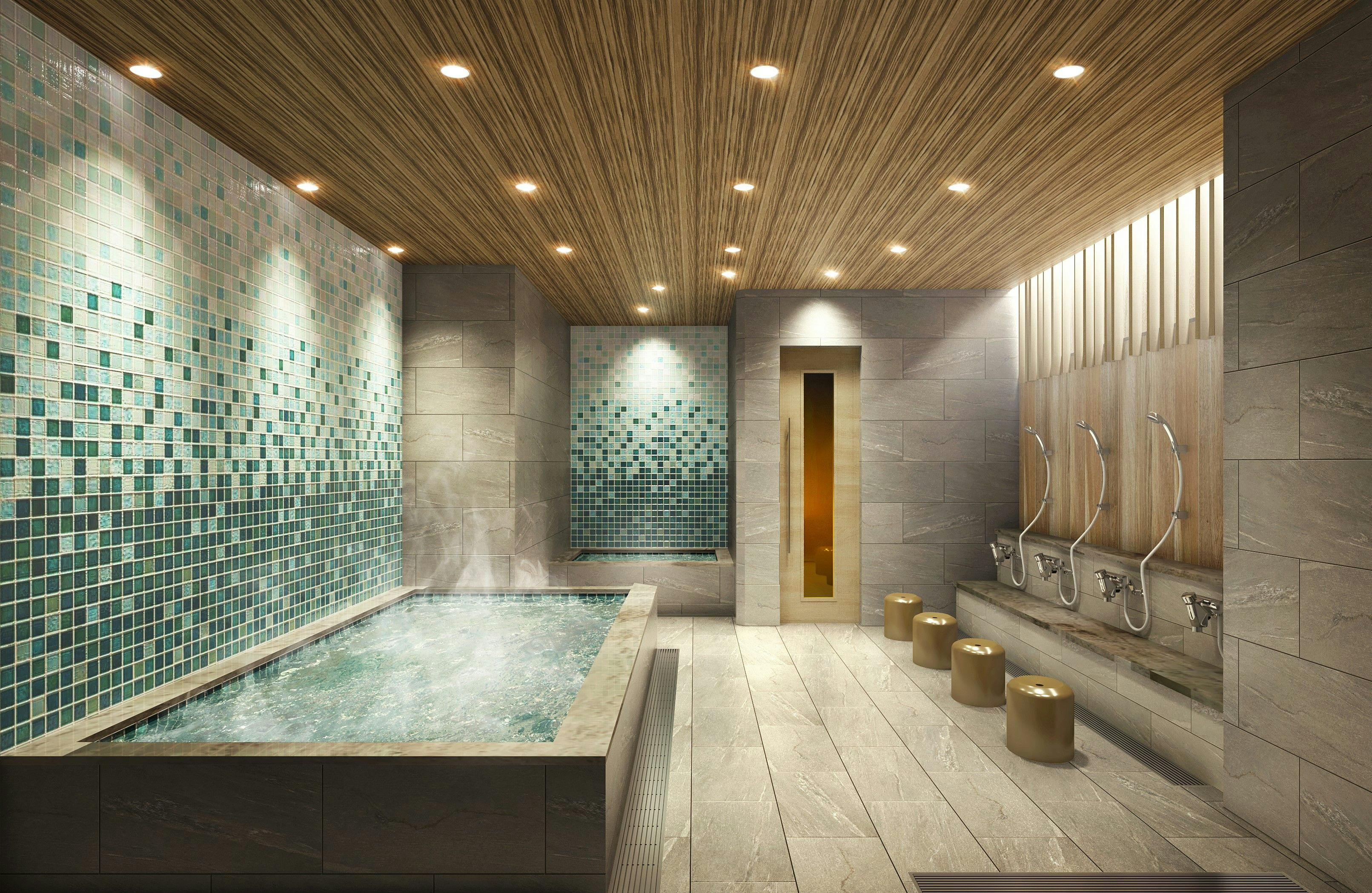 ภาพห้องอาบน้ำสาธารณะสำหรับผู้หญิง (เปิดปลายเดือนมกราคม)