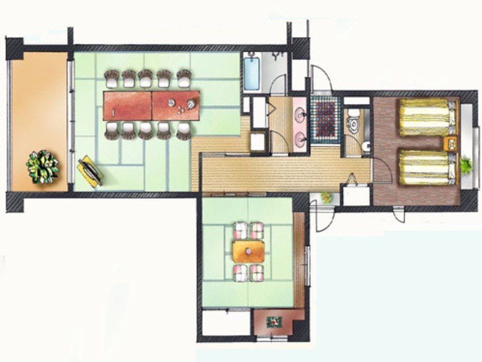 【ห้องครอบครัว】แผนผังห้อง