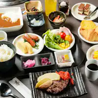 朝食盛り付け一例