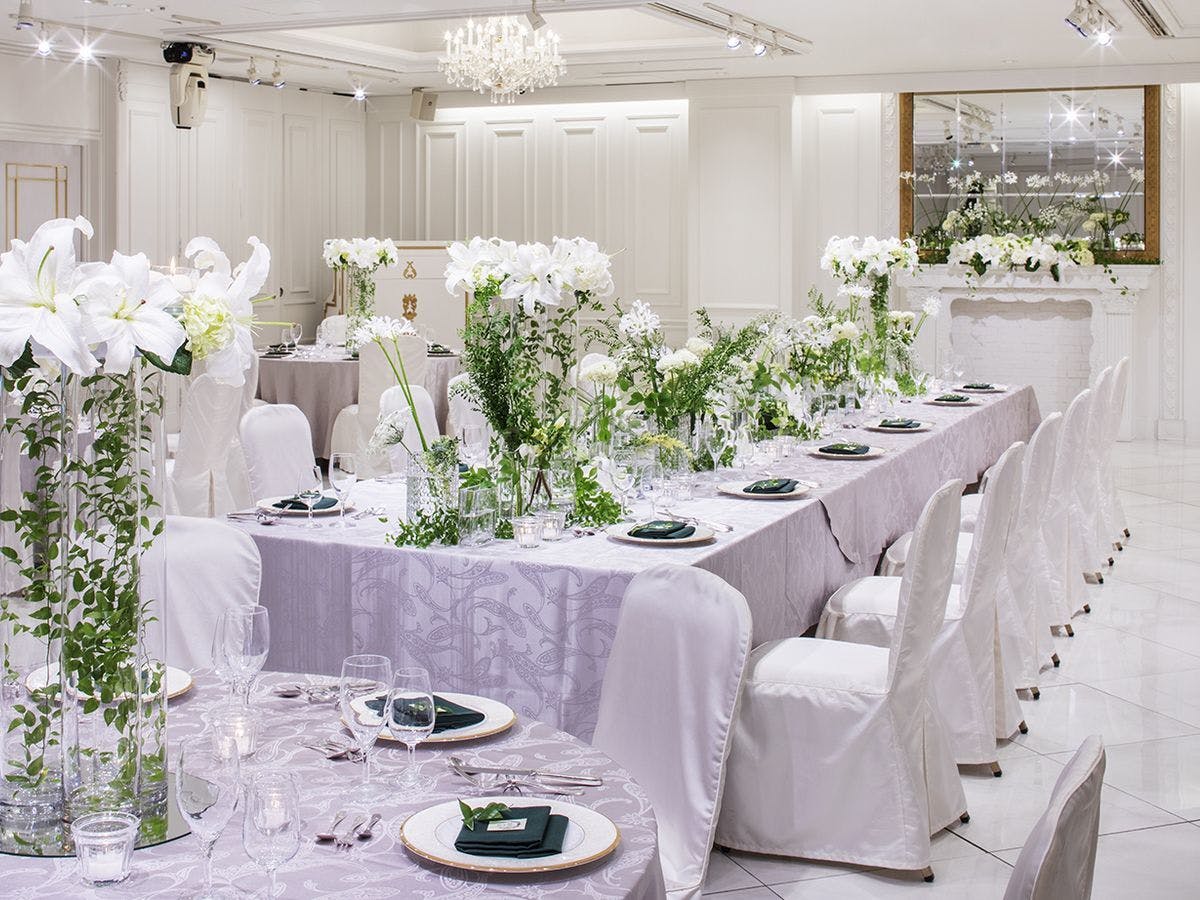 豪华的宴会内部装潢