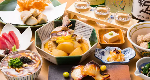 【和食・おばんざい】高瀬川・木屋町「出逢ひ茶屋 おせん」のおばん菜コース ~2食付~