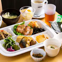 บุฟเฟ่ต์อาหารเช้าแบบญี่ปุ่น ตัวอย่างการจัดเสิร์ฟ