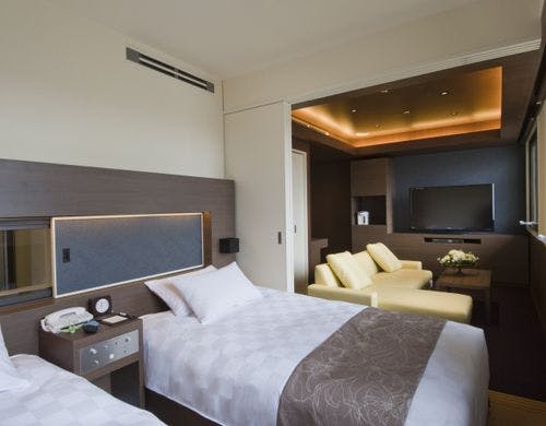 プレミアムツイン「艶」ベッドルーム