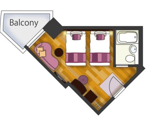 スタンダードツインルーム