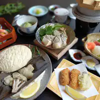 Thực đơn kaiseki hải sản kèm 3 món hàu từ Biển Nội địa Seto