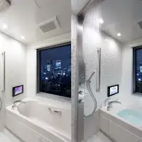 Kamar di lantai 19 dan 18 dilengkapi dengan fasilitas pancuran air.