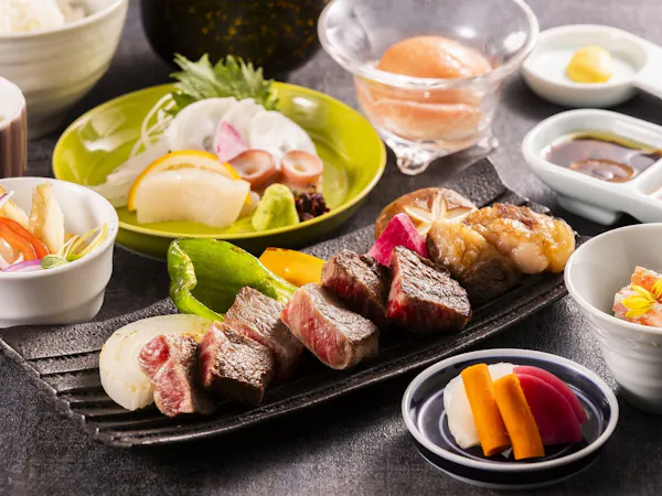 【1泊2食プラン】「ステーキ御膳」のご夕食付き