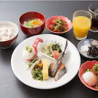 朝食バイキング取り分け例