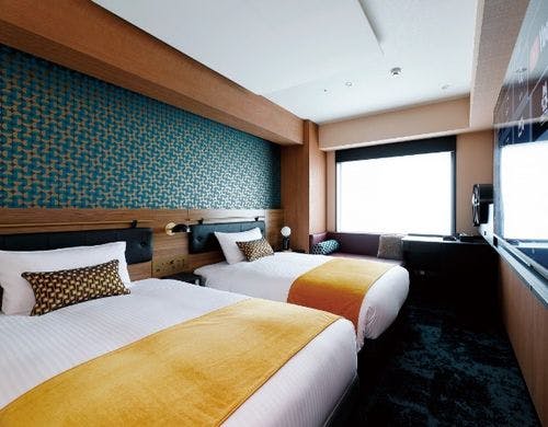 プレミアムツインのベッド