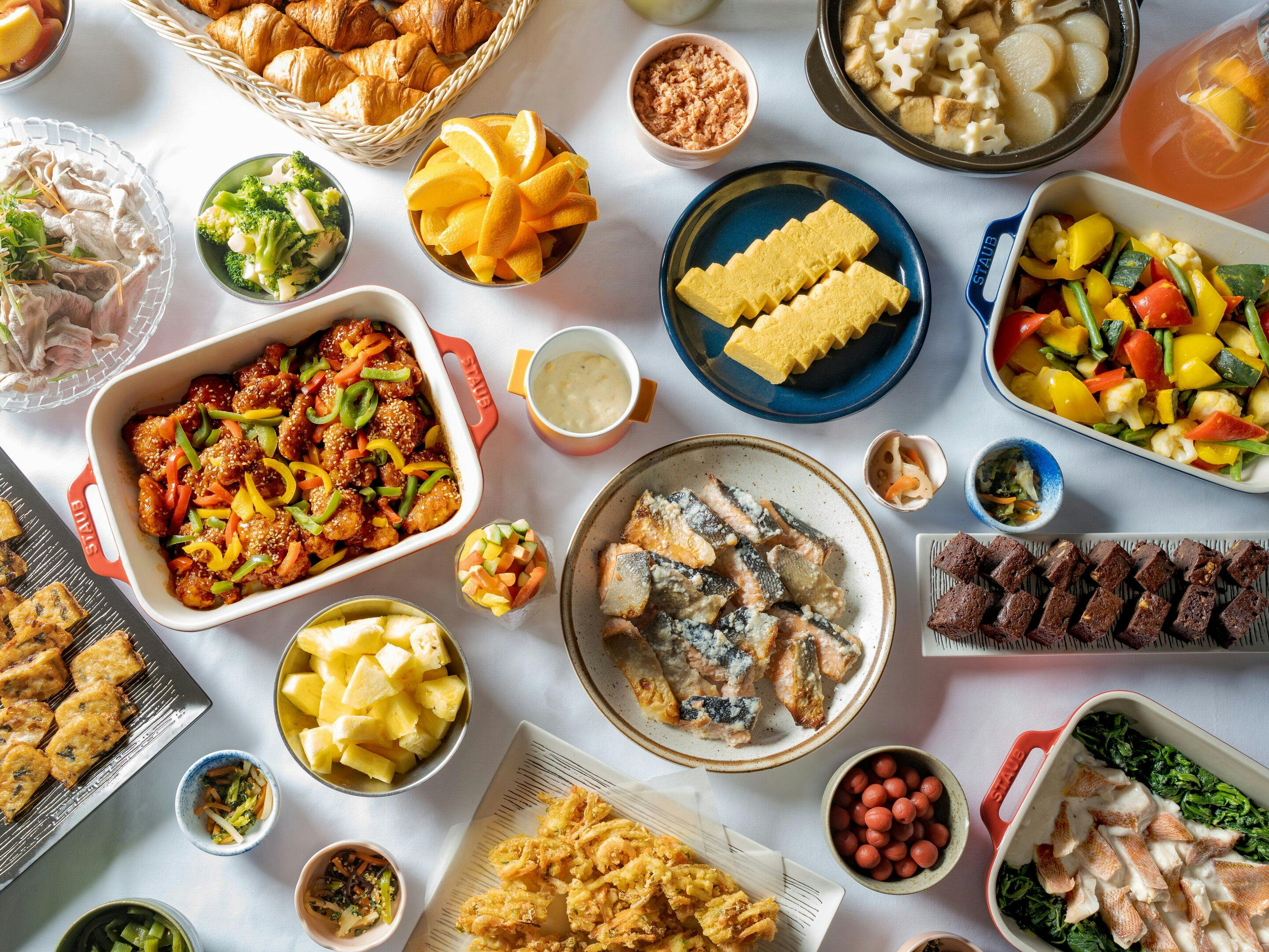 朝食全体・真上