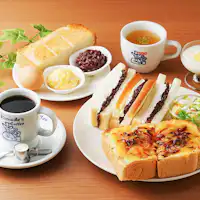 【Eksklusif untuk tamu akomodasi】Sarapan pilihan di Komeda Coffee