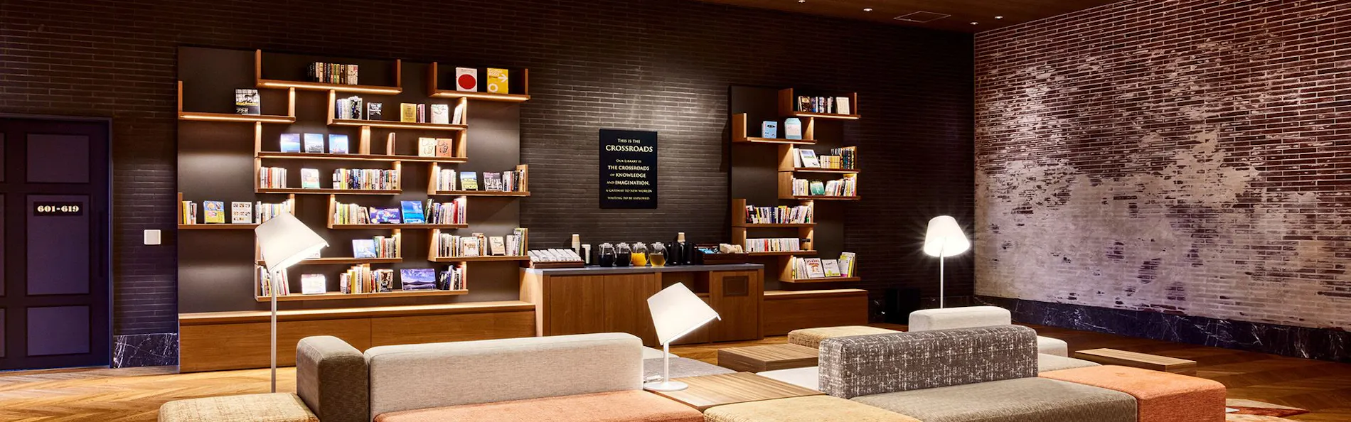 IN THE LIBRARY hotel and books TOKOROZAWA
