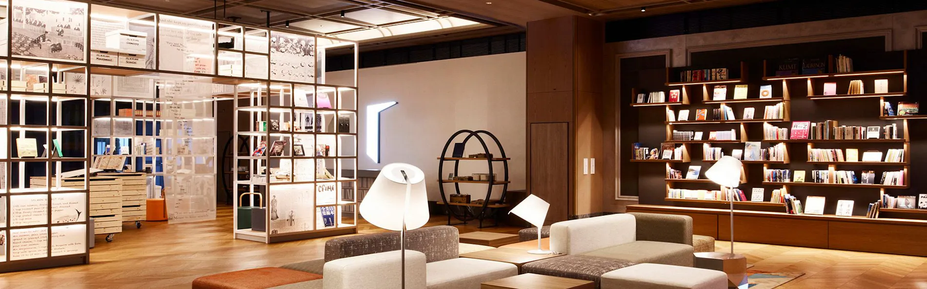 IN THE LIBRARY hotel and books TOKOROZAWA