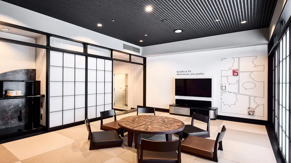 IN THE LIBRARY hotel and books TOKOROZAWA